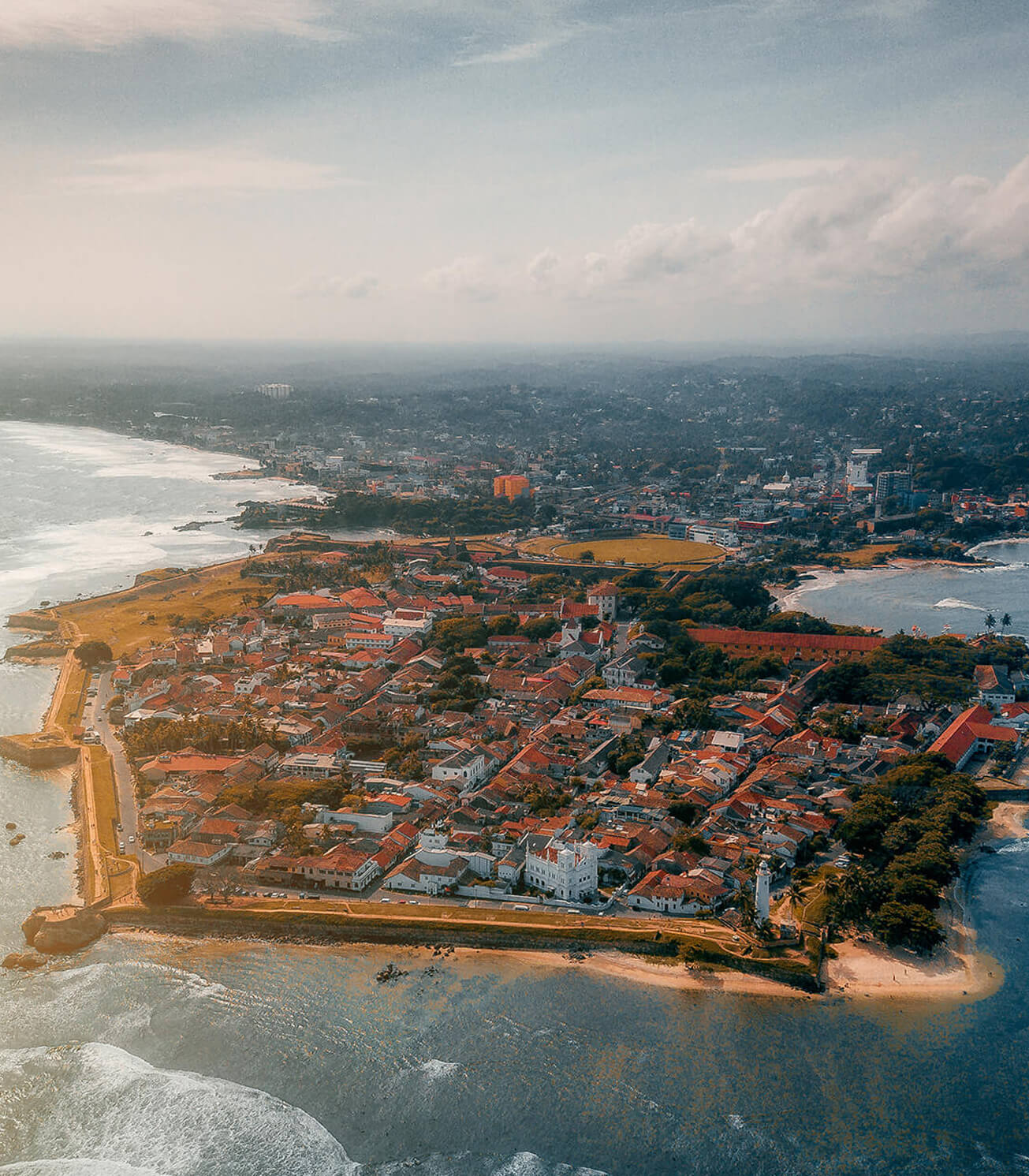 Galle South Coast Circuit map route by bike Sri Lanka